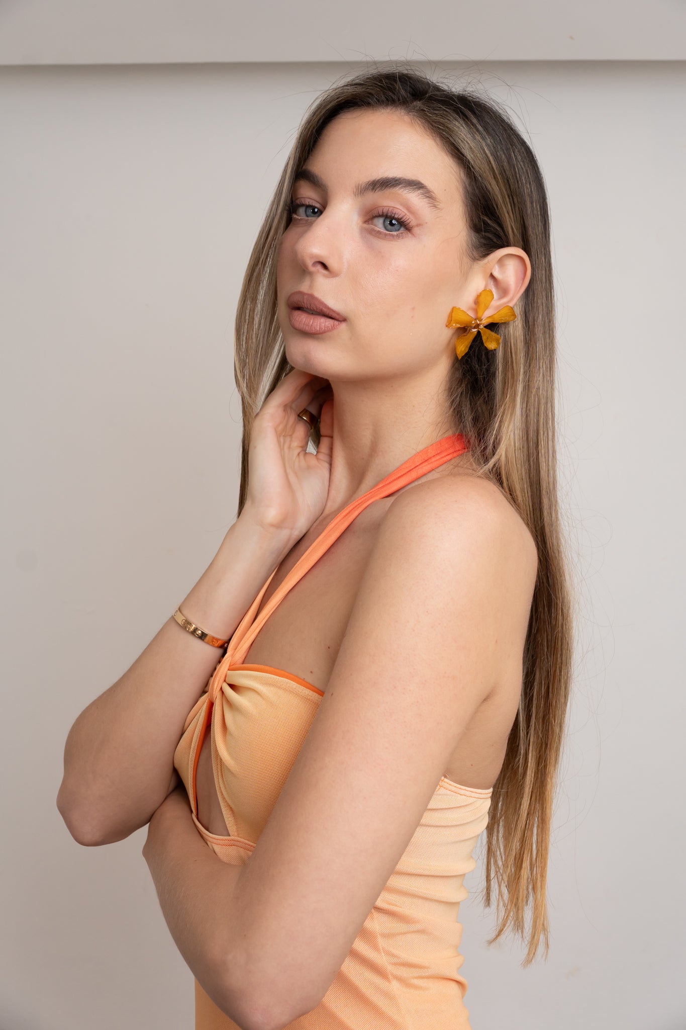 Orange Ombre Summer Dress