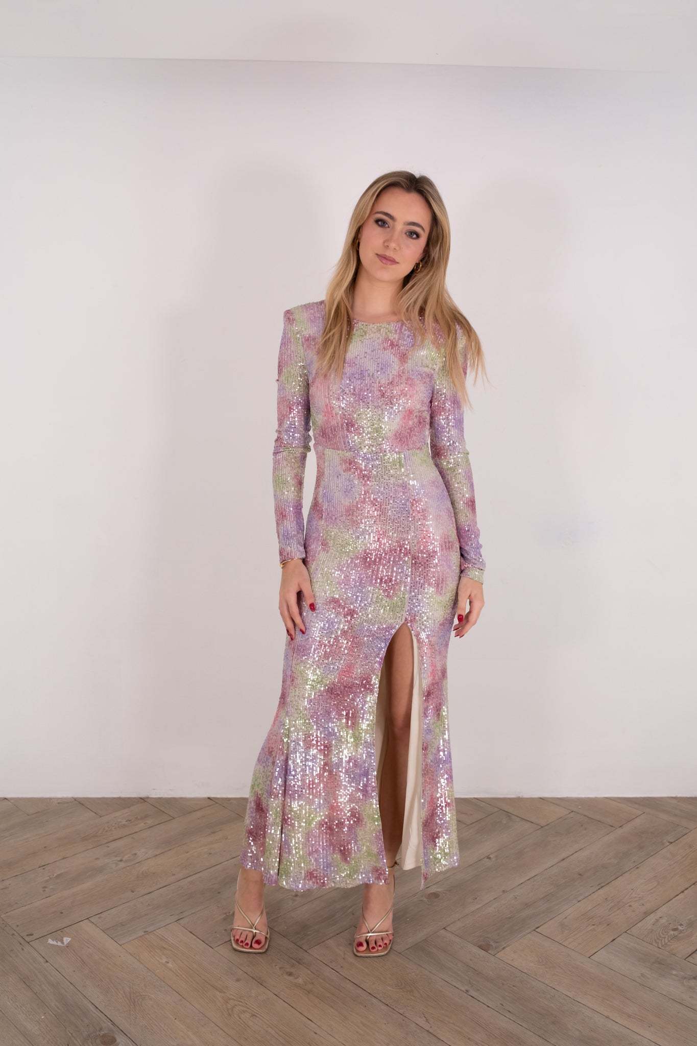 Lavender Multi Sequin Dress