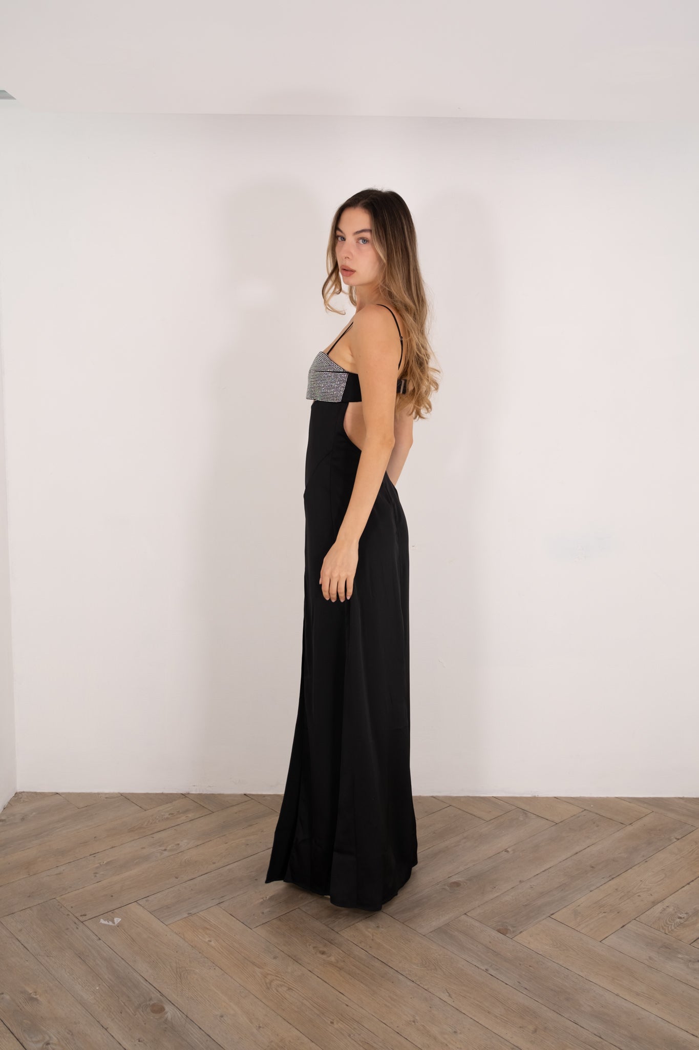 Black Silver Eternity Dress