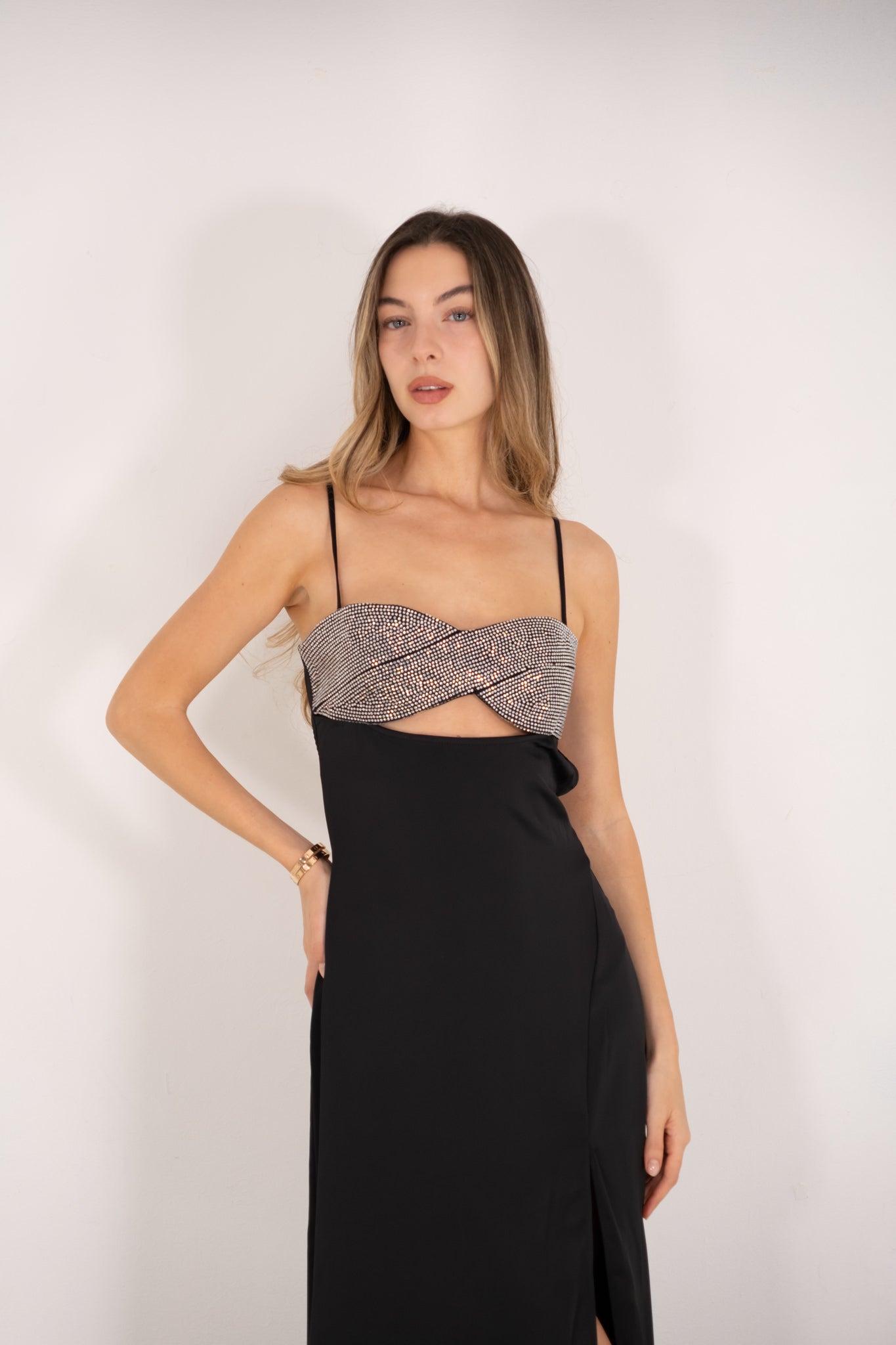 Black Silver Eternity Dress