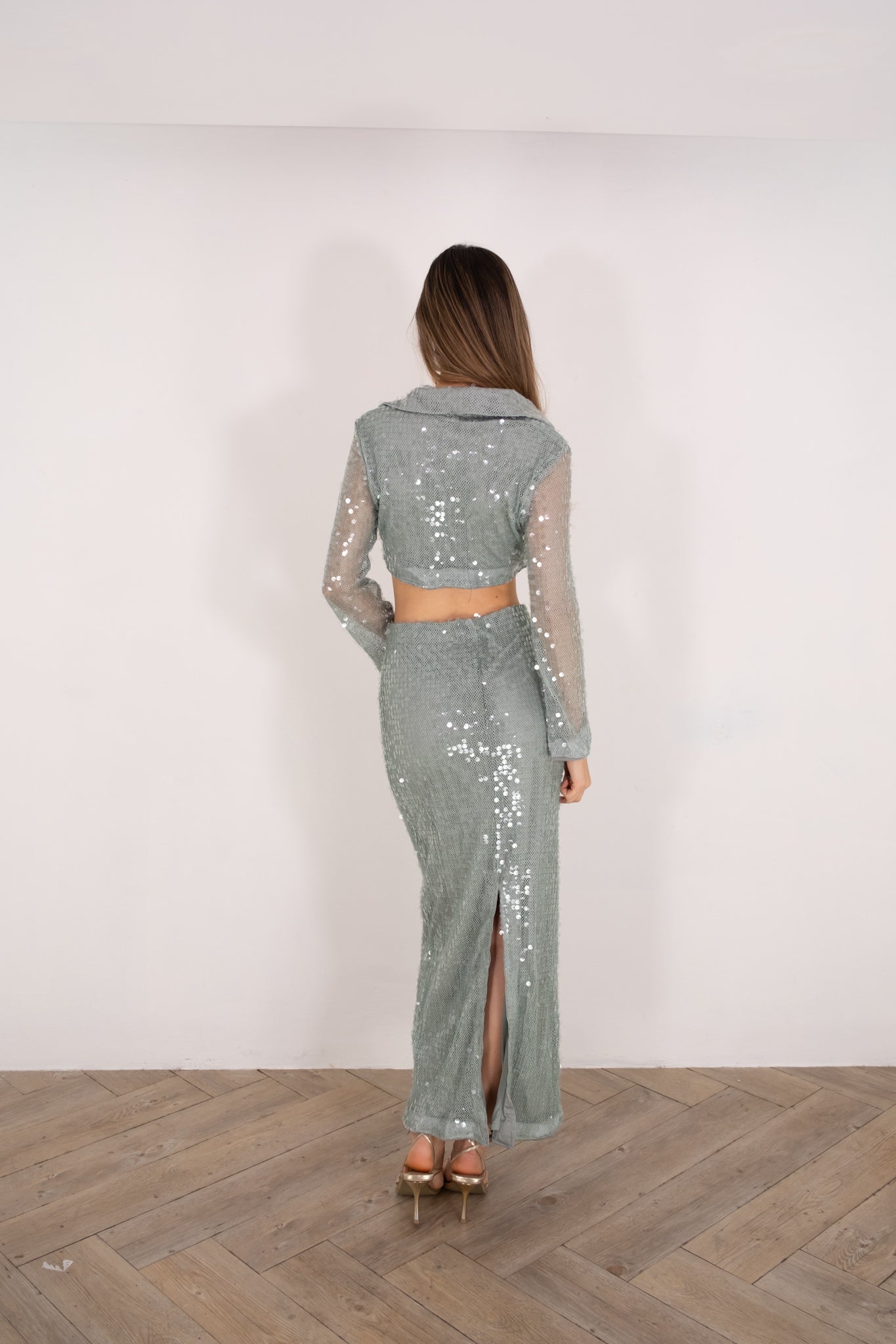 Sage Sequin Set