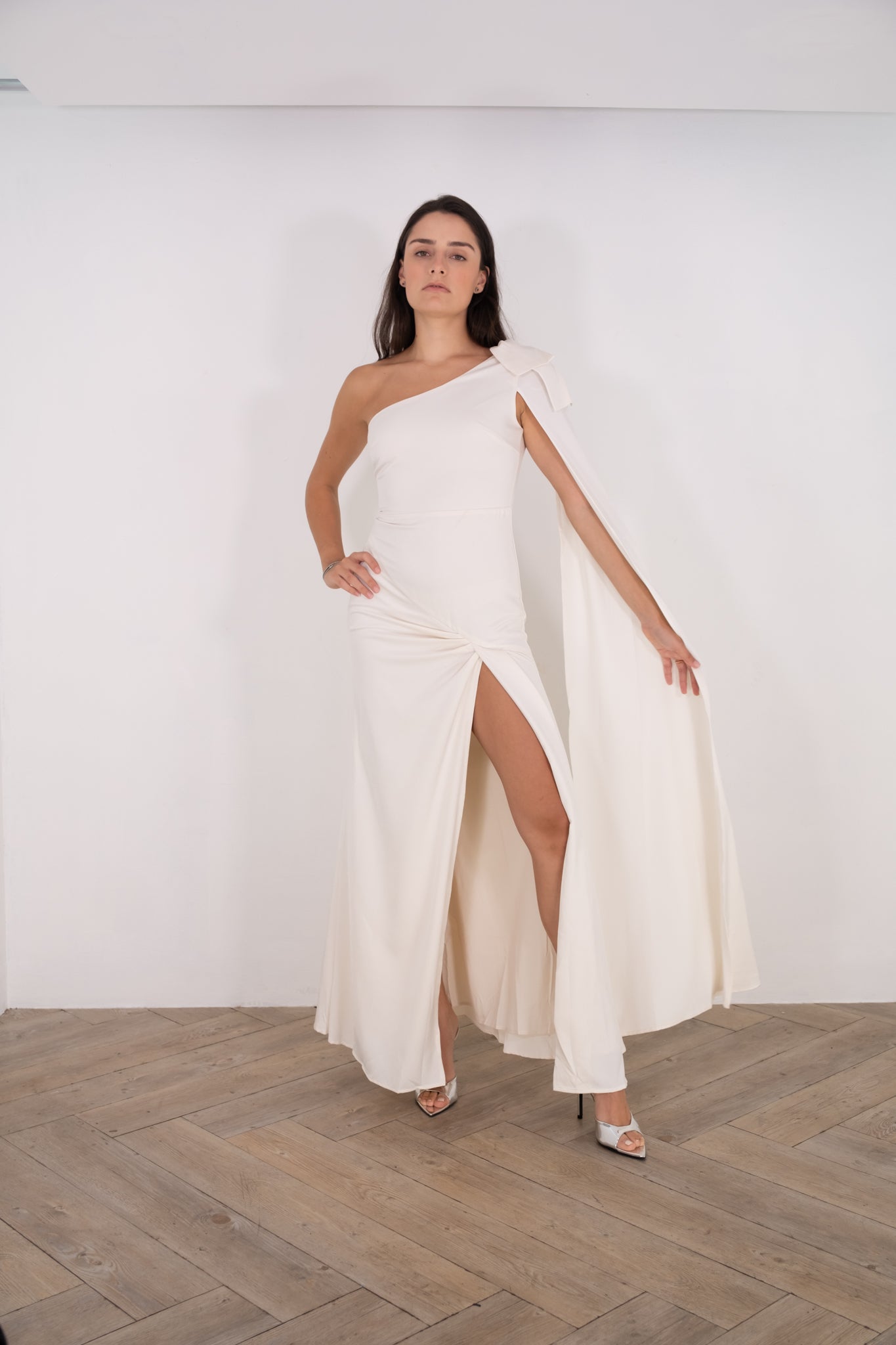 White Greek Maxi Dress