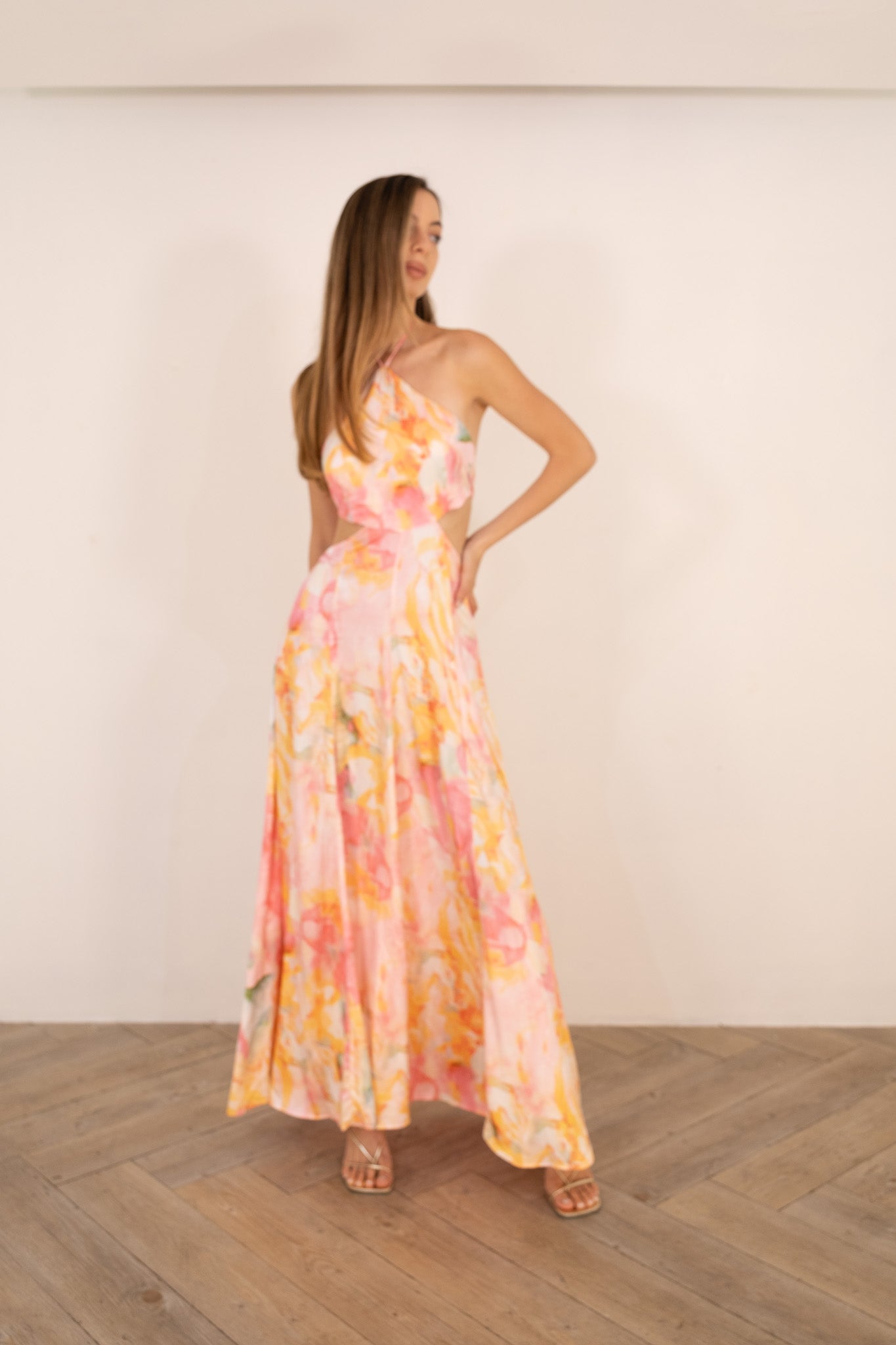 Pastel Multi Halter Dress