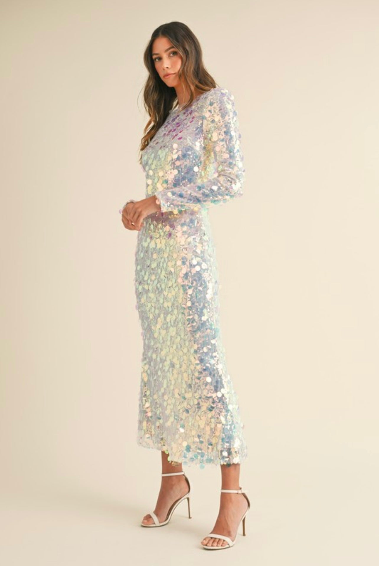 Multi Sequin Mermaid Dress