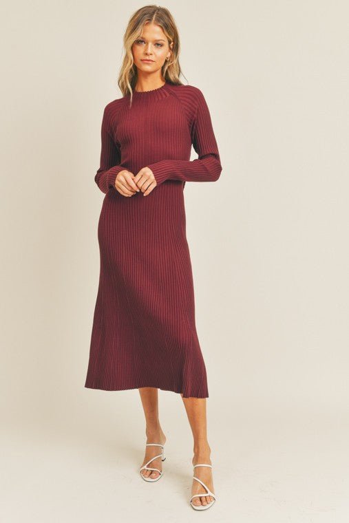 Wine Midi Dress