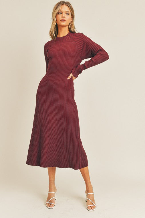 Wine Midi Dress