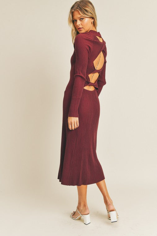 Wine Midi Dress