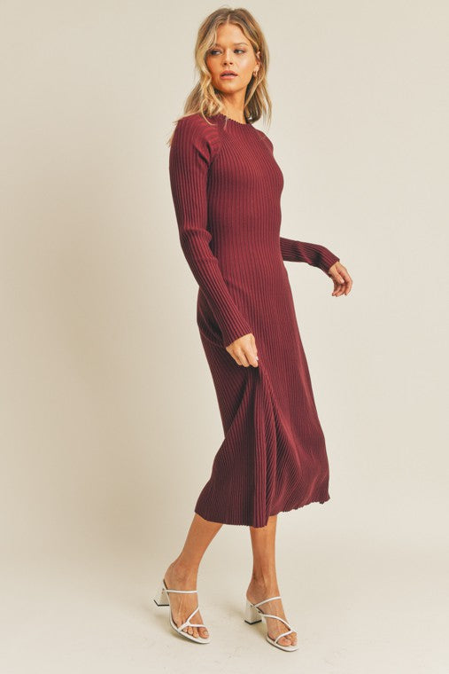 Wine Midi Dress