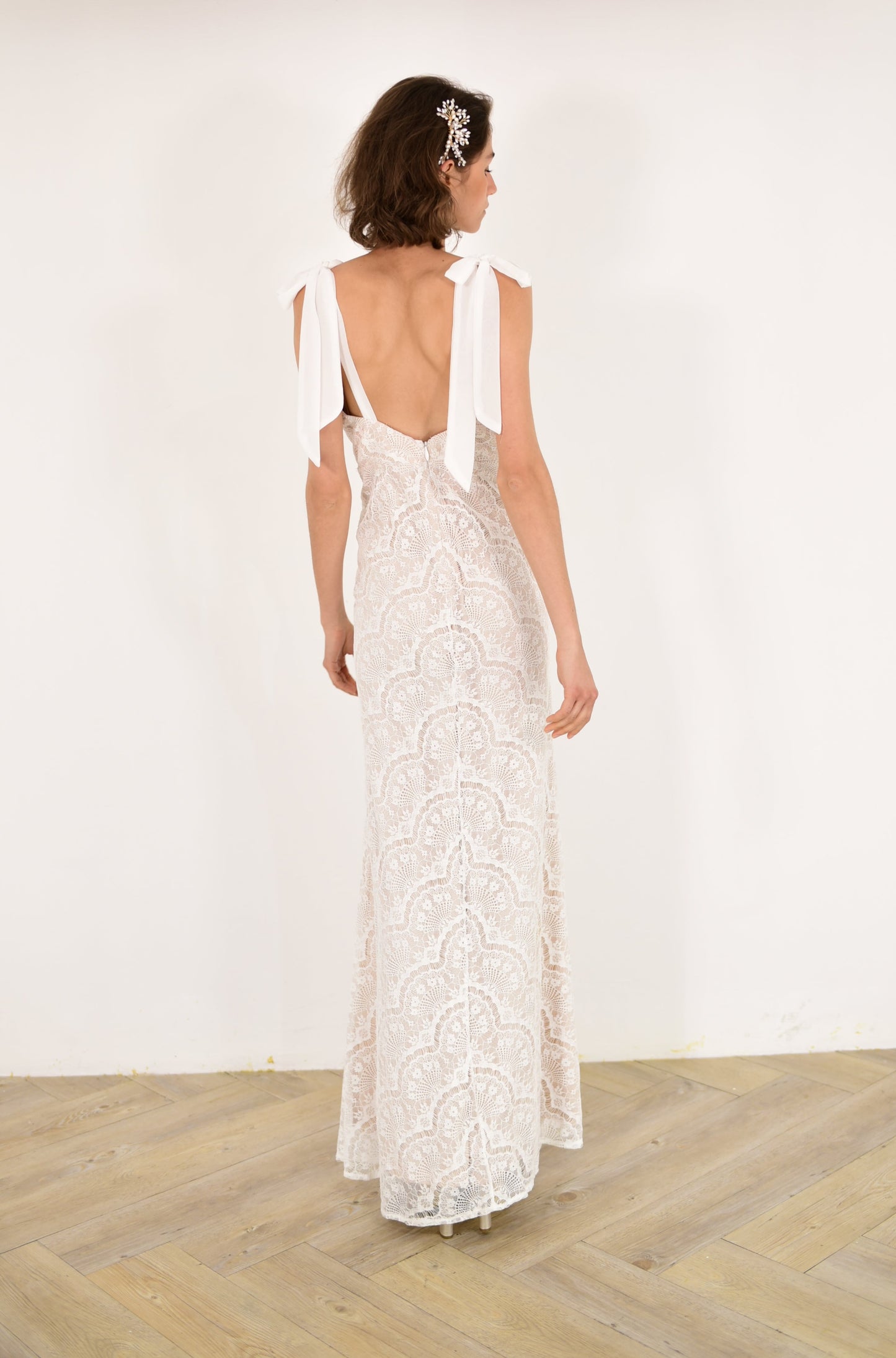 Ivory Embroidered Dress