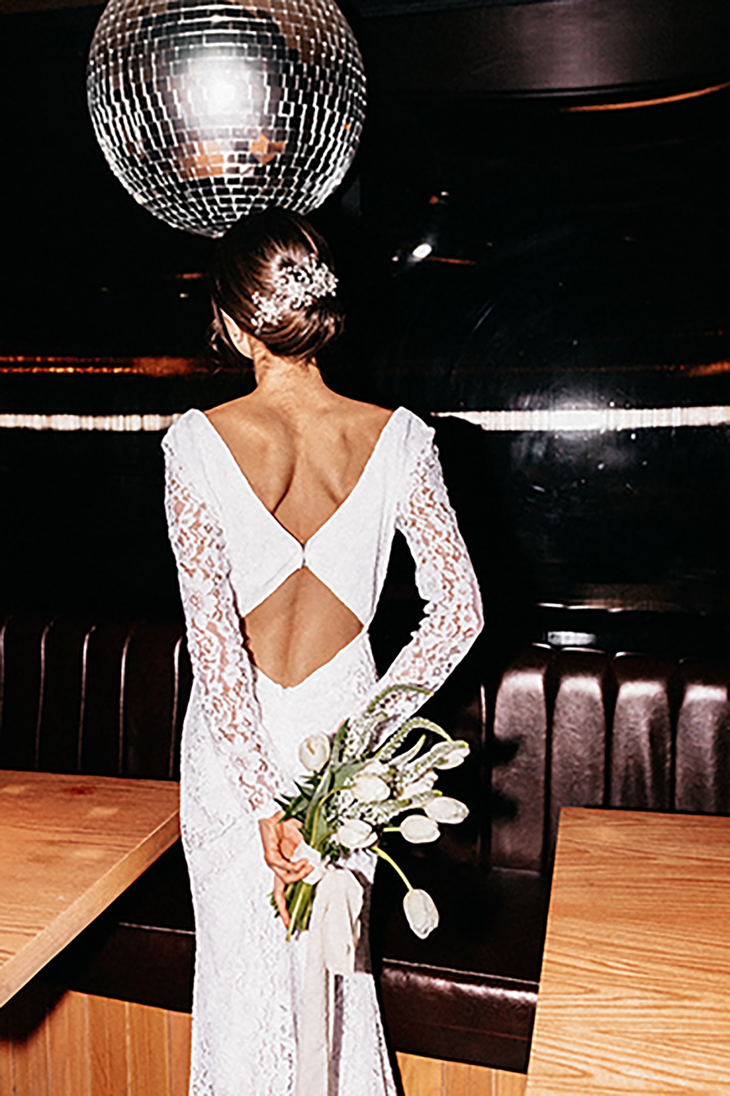 White Bridal Long Lace Dress