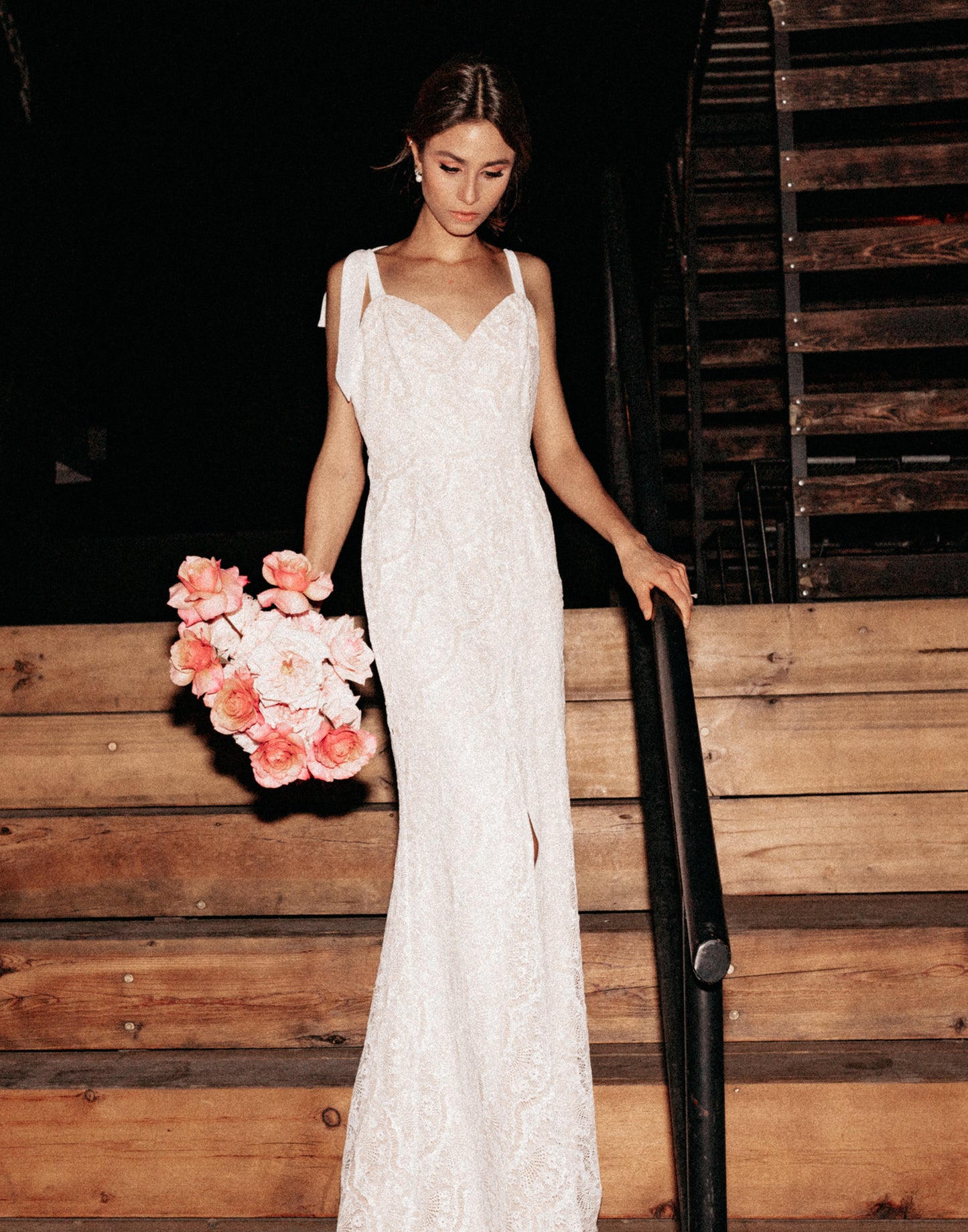Ivory Embroidered Dress