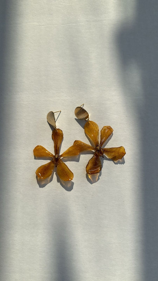 Aretes Flor Amarilla