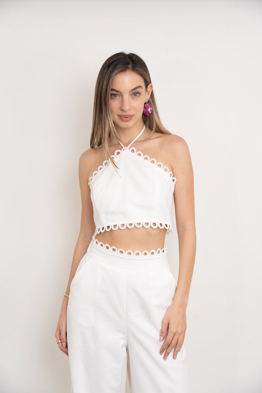 Off White Scallop Set