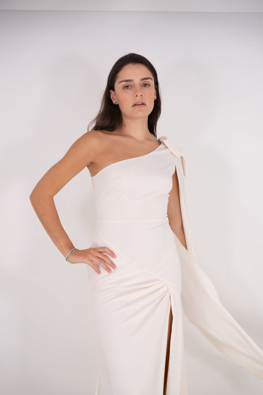 White Greek Maxi Dress