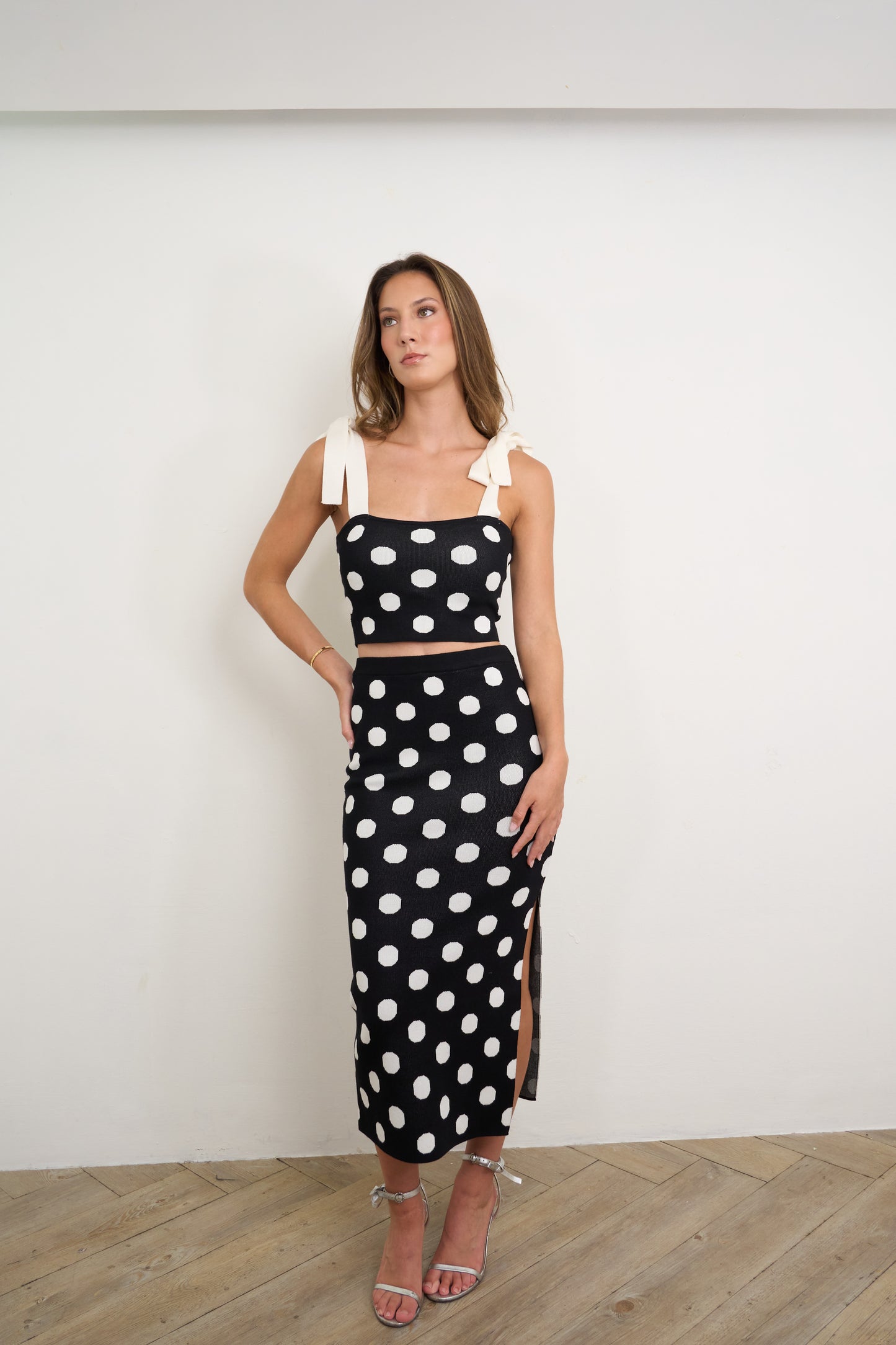 Polka Dot Knitted Set