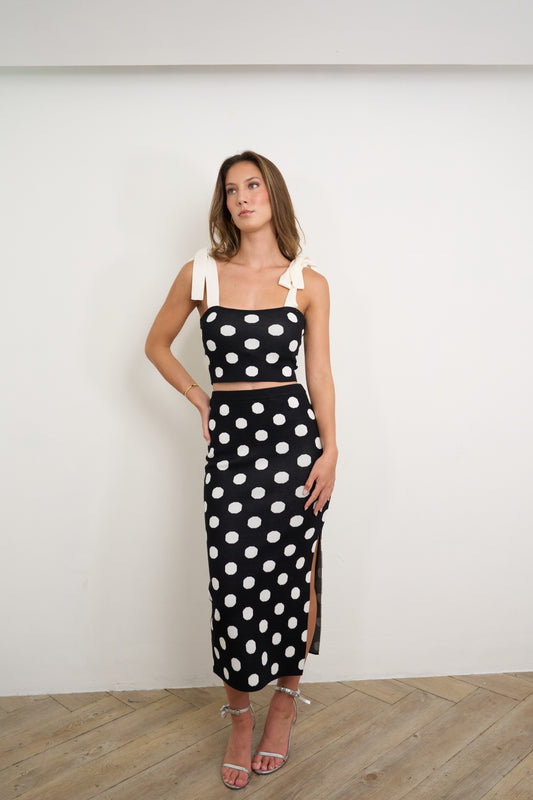 Polka Dot Knitted Set