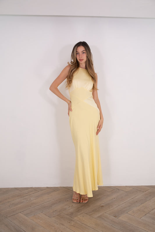 Buttermilk Silk Dress