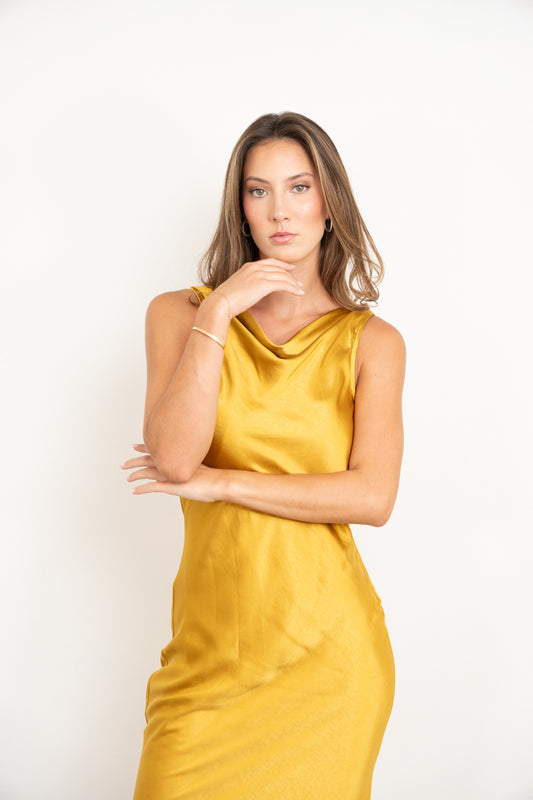 Mustard Midi Dress
