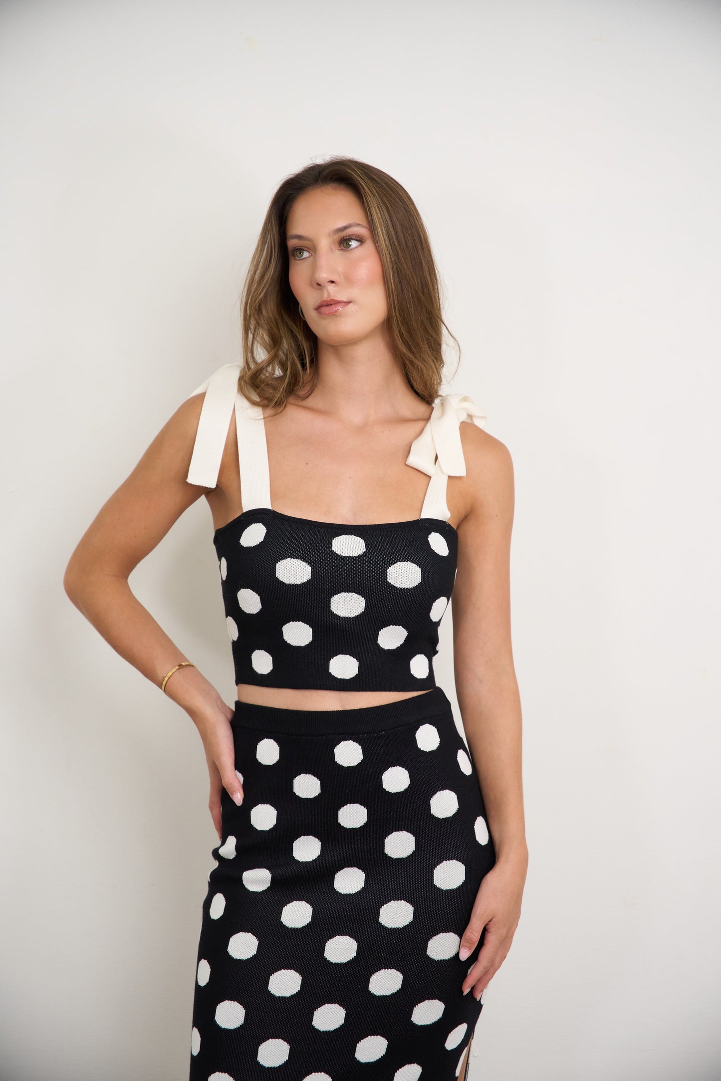 Polka Dot Knitted Set