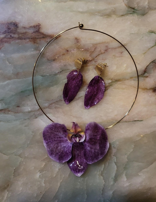 Juego de Orquidea Morada