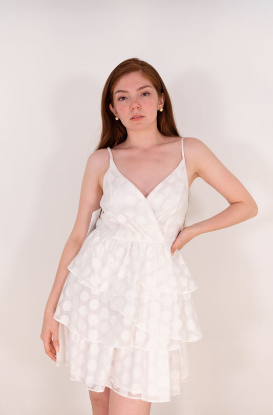 White Dots Summer Dress