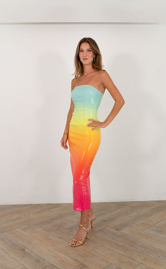 RNWY x B&B - Multi Color Gradient Dress PRE ORDER