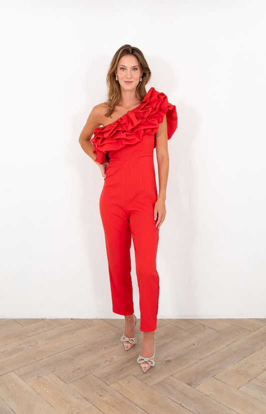 Flame Red Jumpsuit