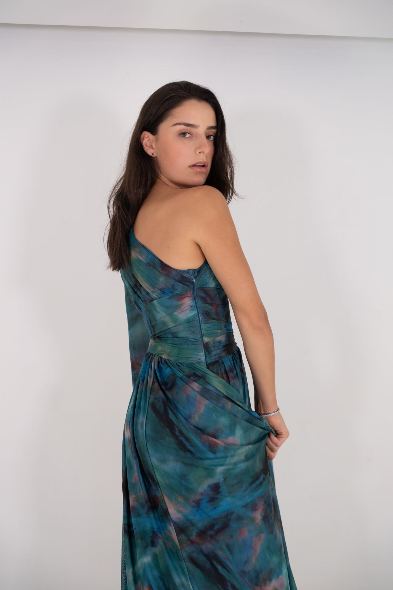 Green blue maxi dress deals