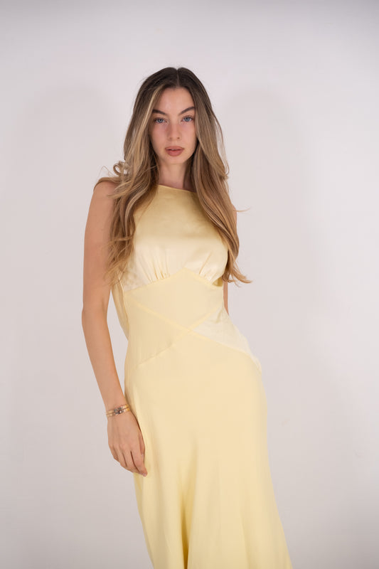 Buttermilk Silk Dress