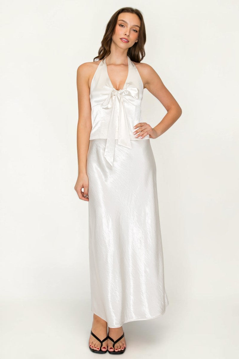 Cream Halter Set