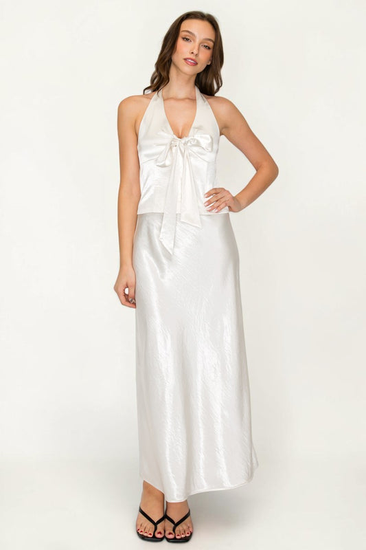Cream Halter Set