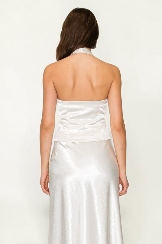 Cream Halter Set