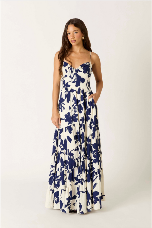 Floral Navy Maxi